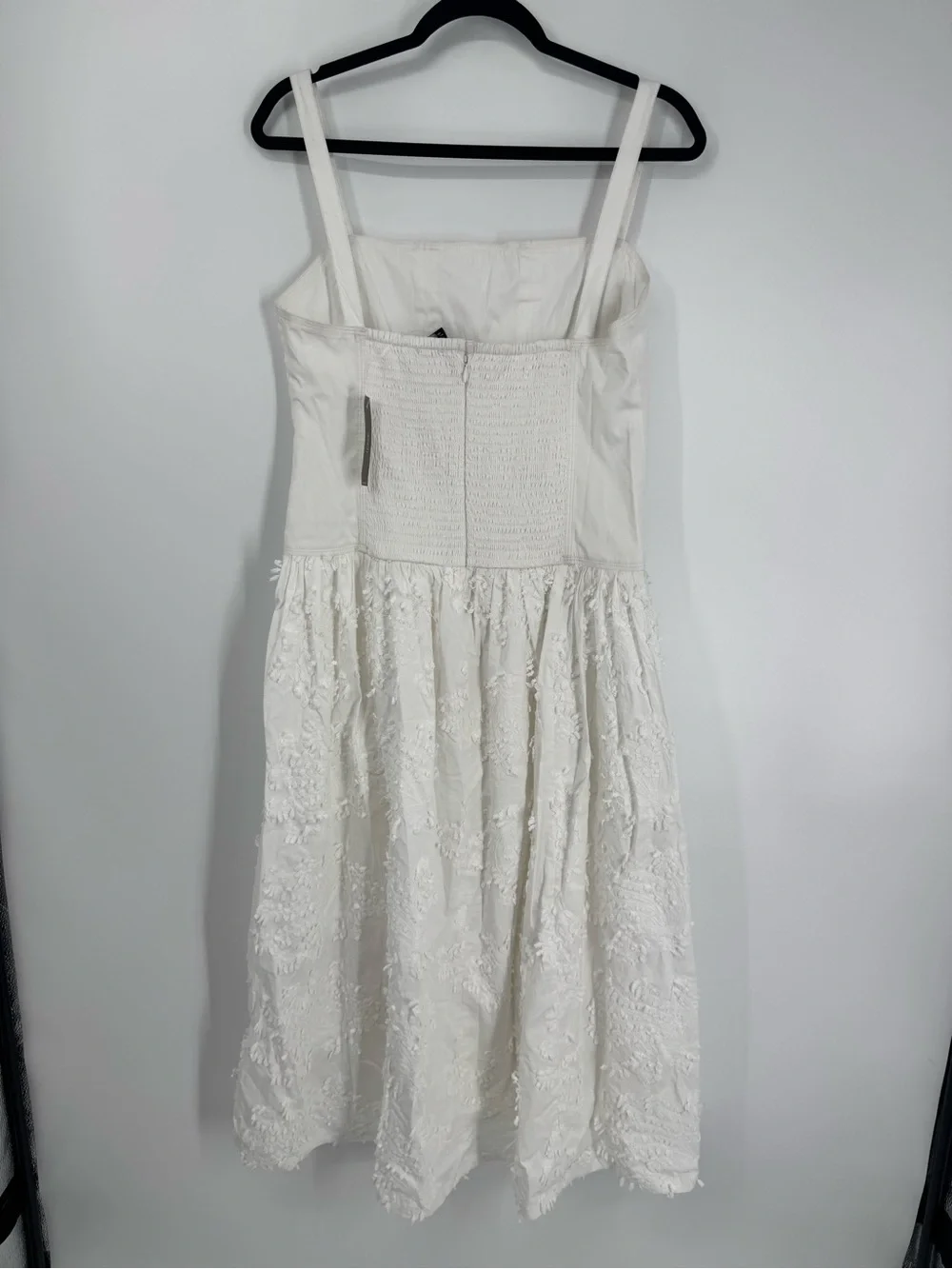 NWT J. Crew Collection Drop-waist Dress Embroidered Poplin Skirt White Size 6